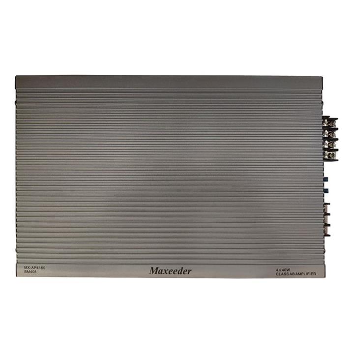 آمپلی فایر 4 کاناله خودرو مکسیدر MX-AP4160BM408 با توان 1600 وات